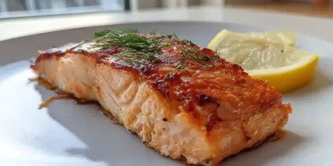 Saftig lax i airfryer, perfekt tillagad med dill och citron. Enkel och god middag!
