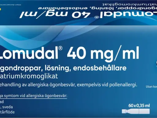 Lomudal® 40 mg/ml ögondroppar lindrar allergiska ögonbesvär, som vid pollenallergi. Denna pollenmedicin är en lösning för ögonen.