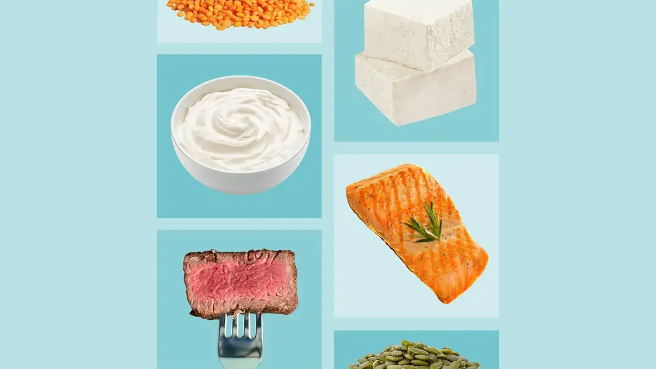 Livsmedel rika på tyrosin: lax, biff, tofu, yoghurt, linser och pumpafrön. Kan hjälpa mot tyrosin brist symtom.